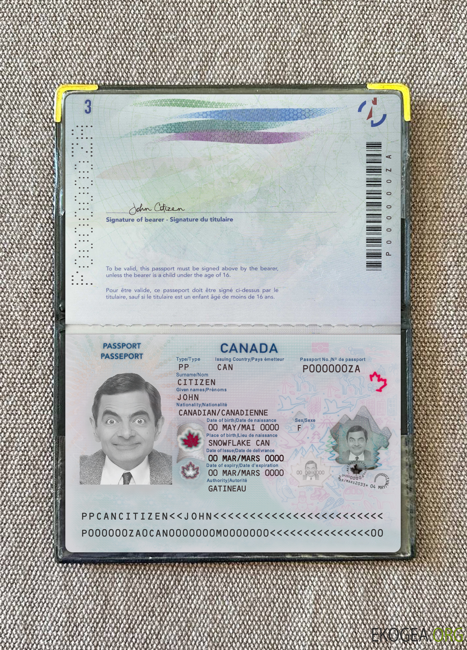 Passeport canadien 2023 présent version 2 photolook
